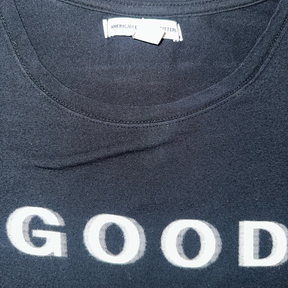 American Eagle Good Vibes Only Crop Top - Picture 2 of 7